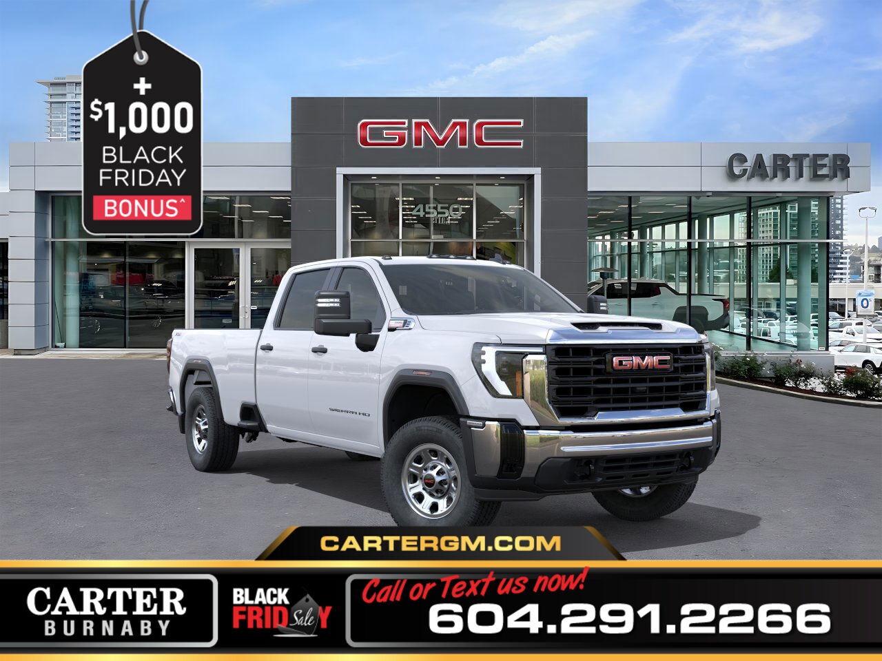 New 2026 GMC Sierra 3500 HD PRO 4WD | 6.6L TURBO ENG/PWR SEAT/HD REAR CAMERA for sale in Burnaby, BC