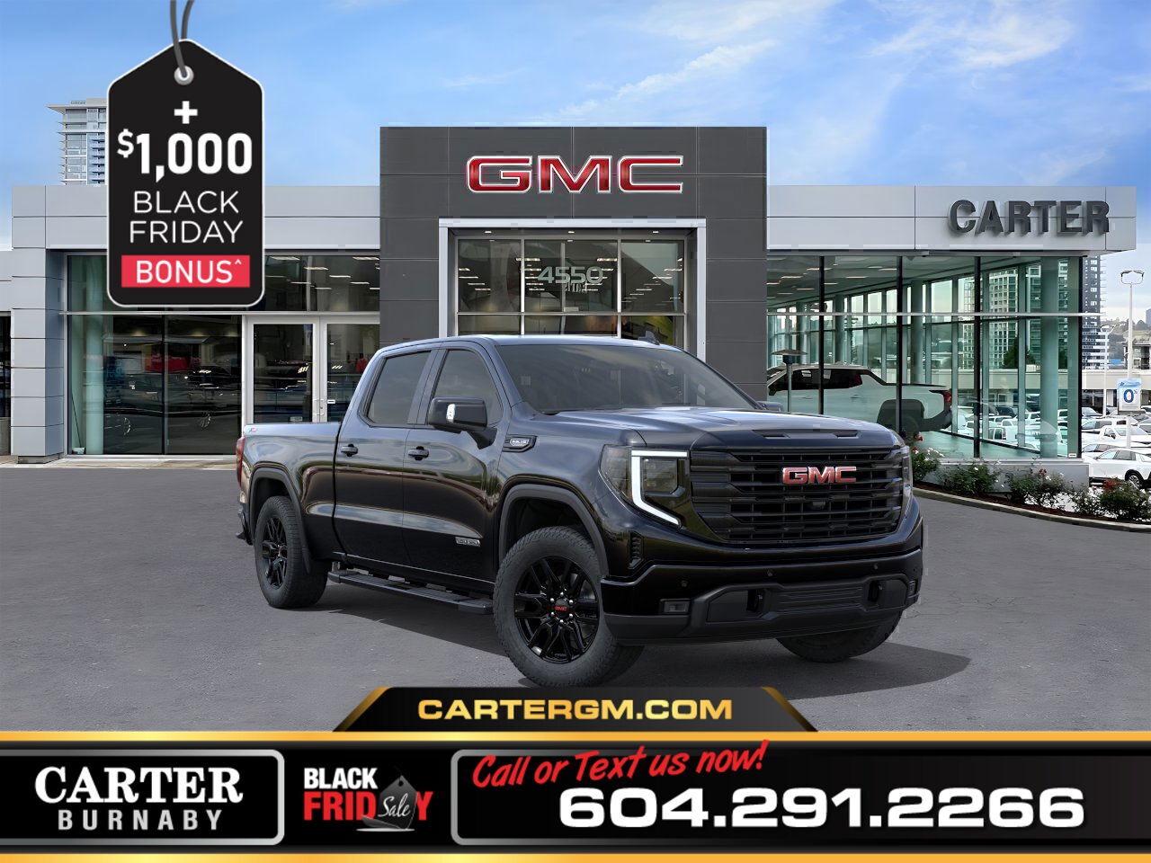 New 2026 GMC Sierra 1500 ELEVATION 4WD | X31 OFF-ROAD PKG/PWR SEAT/SUNROOF for sale in Burnaby, BC