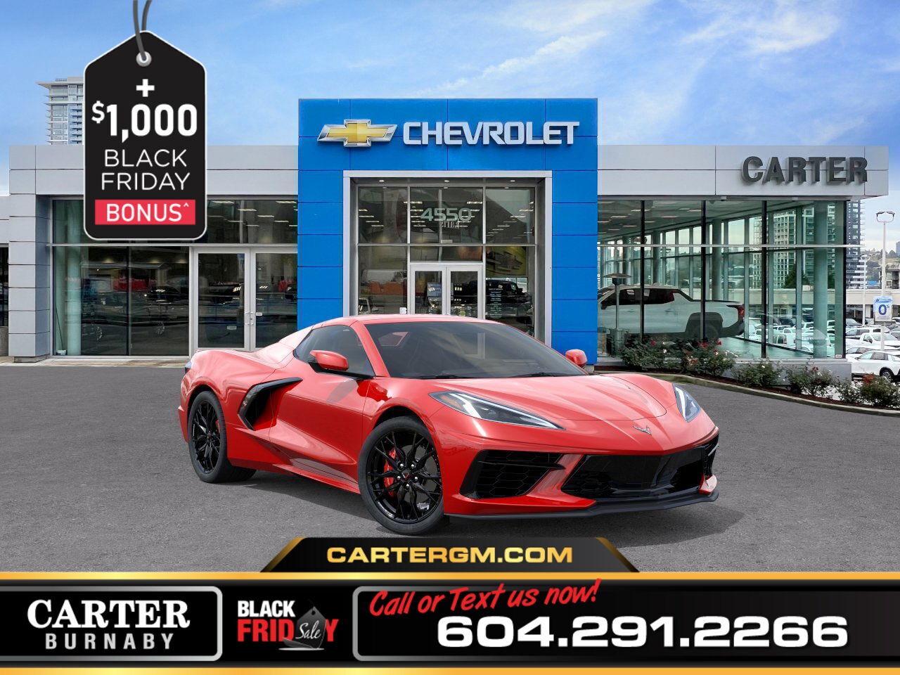 New 2026 Chevrolet Corvette 1LT RWD | 490 HP ENGINE/LEATHER INT/10-SPKR AUDIO for sale in Burnaby, BC