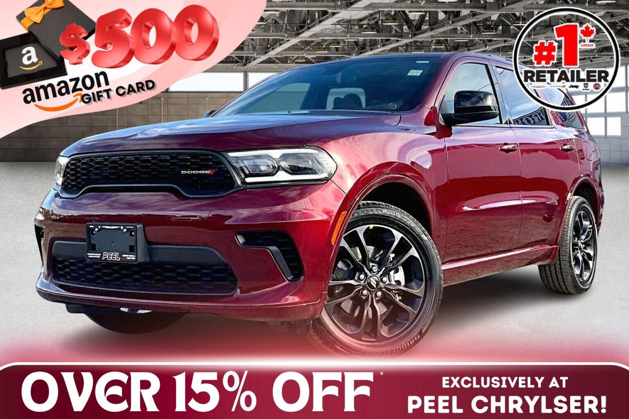 New 2026 Dodge Durango GT AWD | Heated Seats & Wheel | Blacktop | 7-Seats for sale in Mississauga, ON