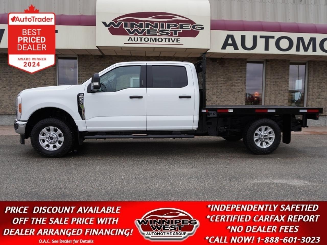 Used 2023 Ford F-350 XLT PREMIUM, LOADED WORK READY FLAT DECK W/LOW KMS for sale in Headingley, MB