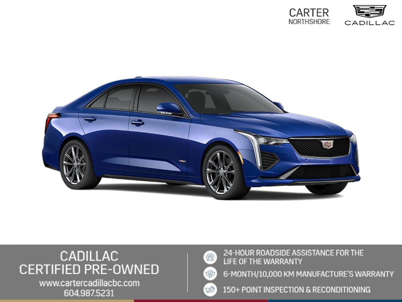 Used 2023 Cadillac CT4-V Sunroof/Heated Vented Seats/Driver Assist for sale in North Vancouver, BC