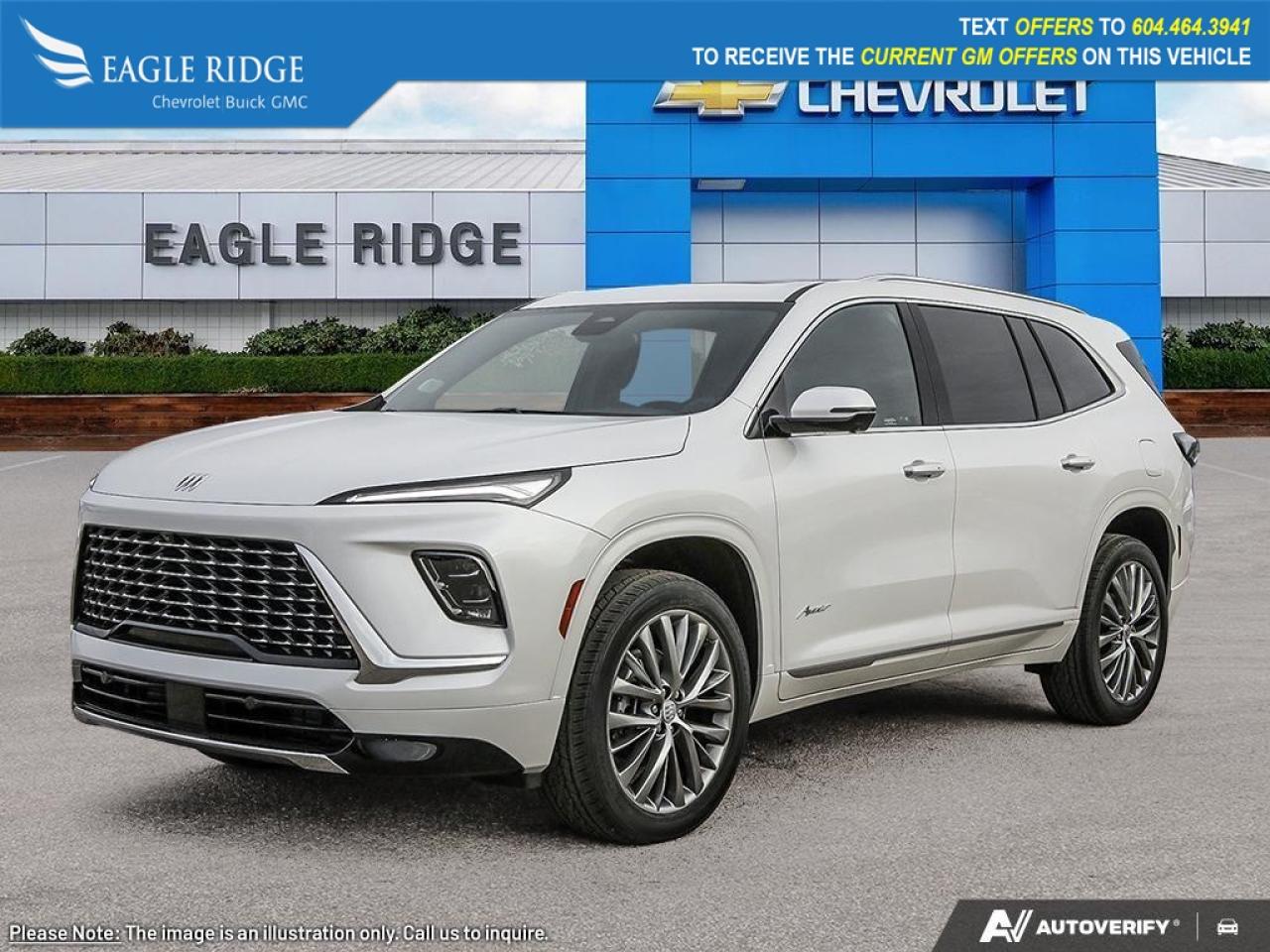 New 2026 Buick Enclave Avenir 30-Inch Panoramic Infotainment Display, Google Built-In, Navigation Compatibility, Wireless Charging, WiFi Compatibility, Wireless Smartphone Integration, Bose Premium Sound System. for sale in Coquitlam, BC