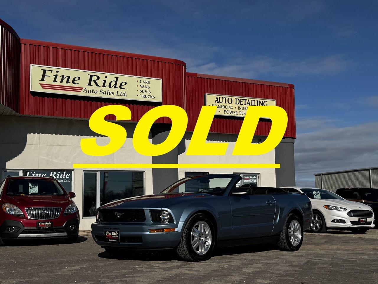 Used 2007 Ford Mustang Convertible for sale in West Saint Paul, MB