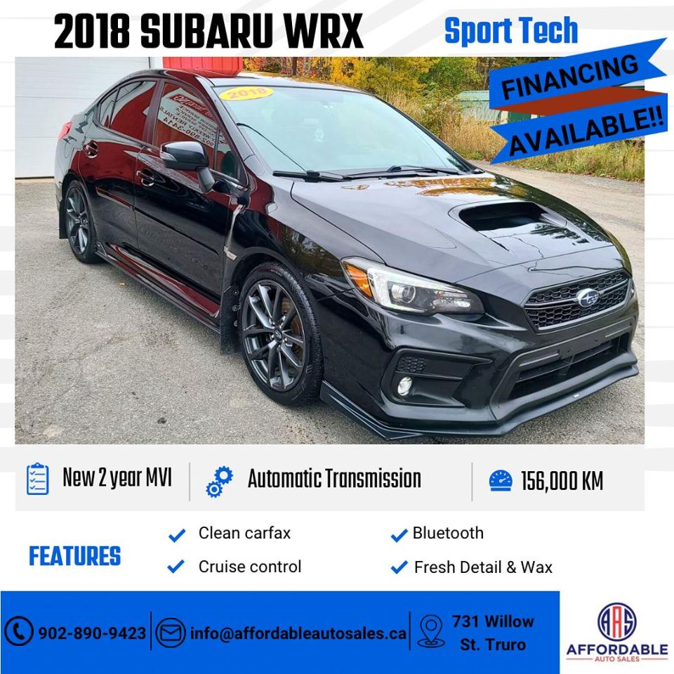 Used 2018 Subaru WRX Sport-tech for sale in Truro, NS