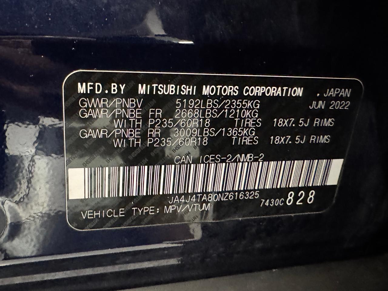 2022 Mitsubishi Outlander ES S-AWC+New Tires+Brakes+Blind Spot+CLEAN CARFAX Photo