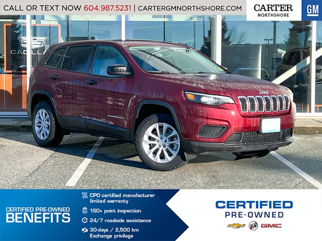 Used 2021 Jeep Cherokee SPORT 4WD | Touchscreen/Rear Cam/Rear Vents for sale in North Vancouver, BC