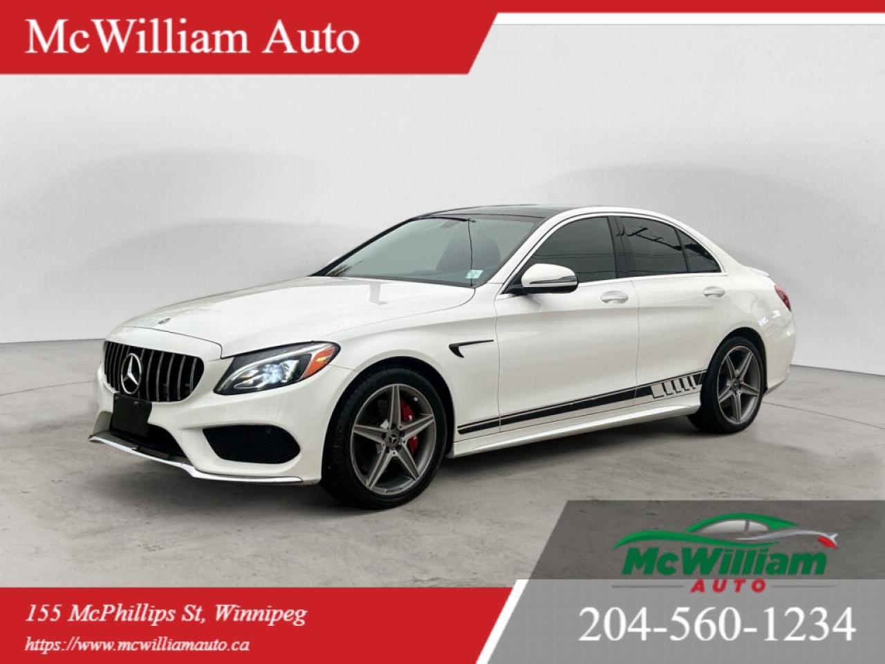 Used 2018 Mercedes-Benz C-Class C 300 4MATIC | Pano Roof | HTD Seats | Excellent Condition | for sale in Winnipeg, MB