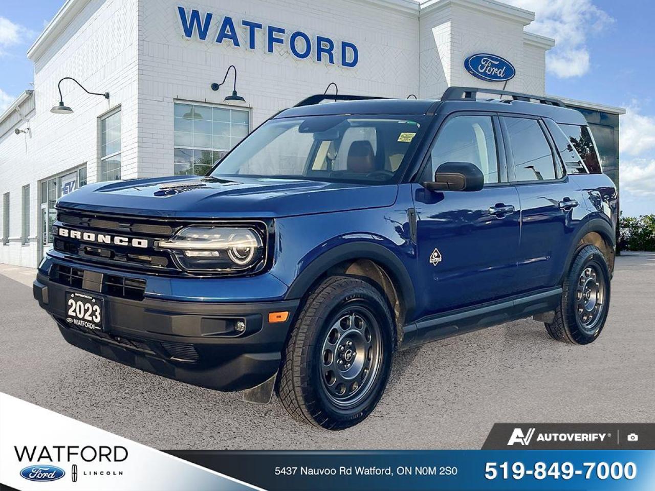 Used 2023 Ford Bronco Sport Outer Banks 4X4 for sale in Watford, ON