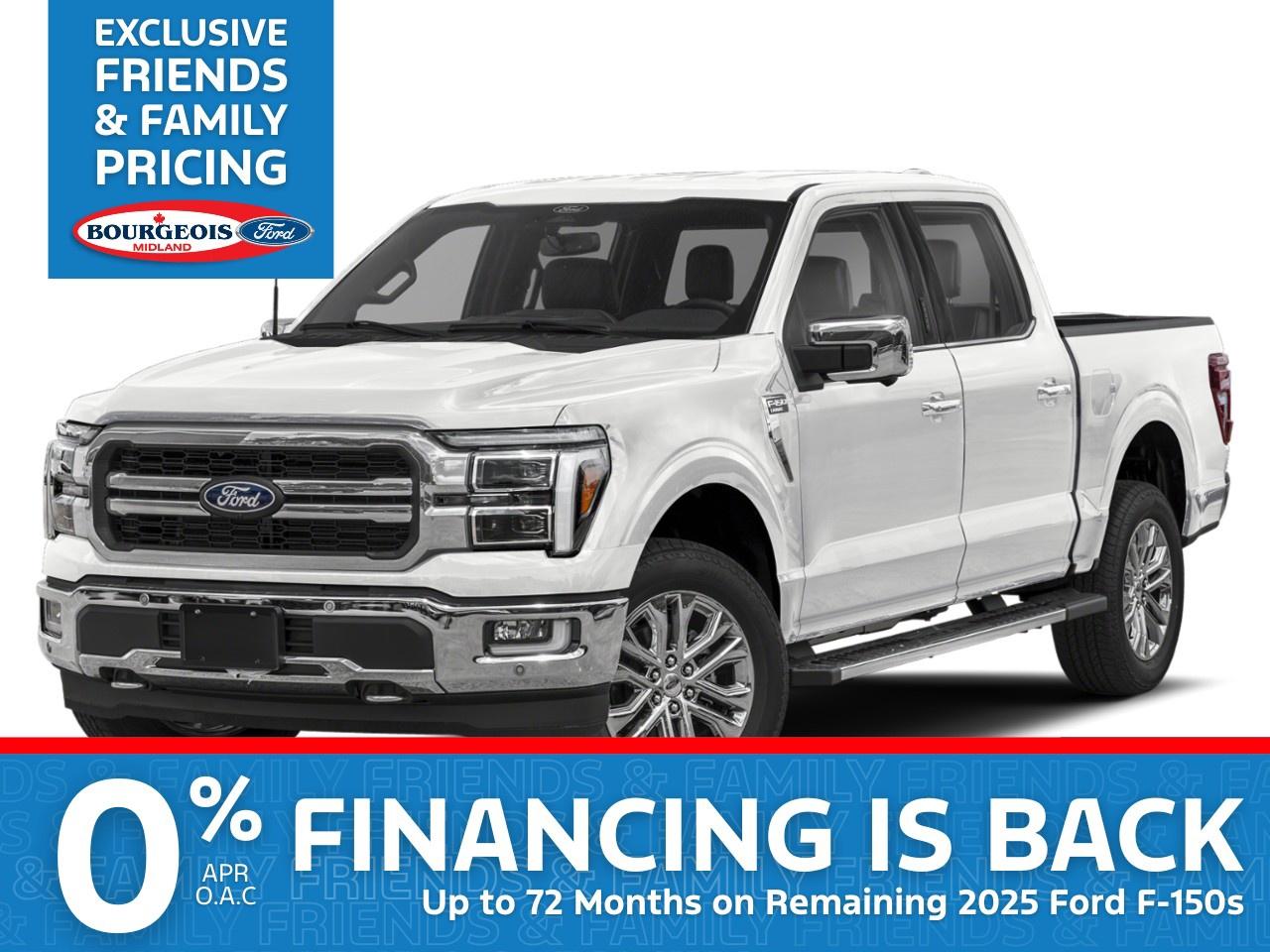New 2025 Ford F-150 Lariat 4WD SuperCrew 5.5' Box for sale in Midland, ON