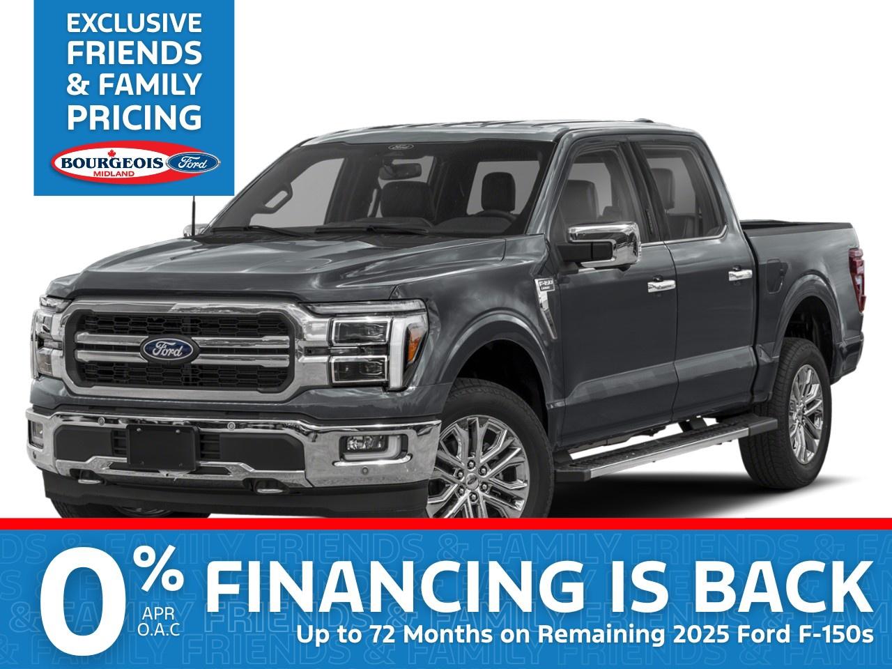 New 2025 Ford F-150 Lariat 4WD SuperCrew 5.5' Box for sale in Midland, ON