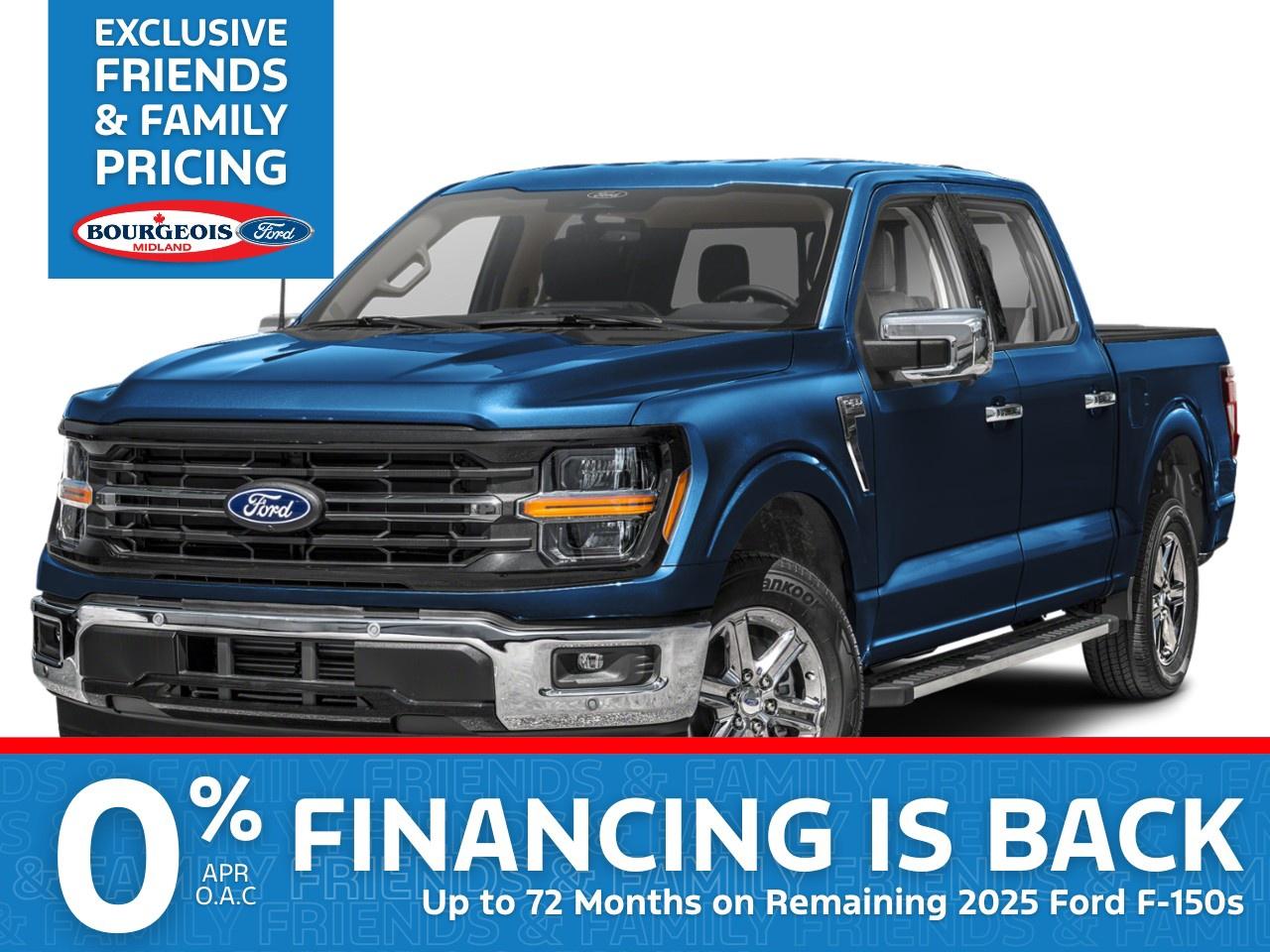 New 2025 Ford F-150 XLT 4WD SuperCrew 6.5' Box for sale in Midland, ON