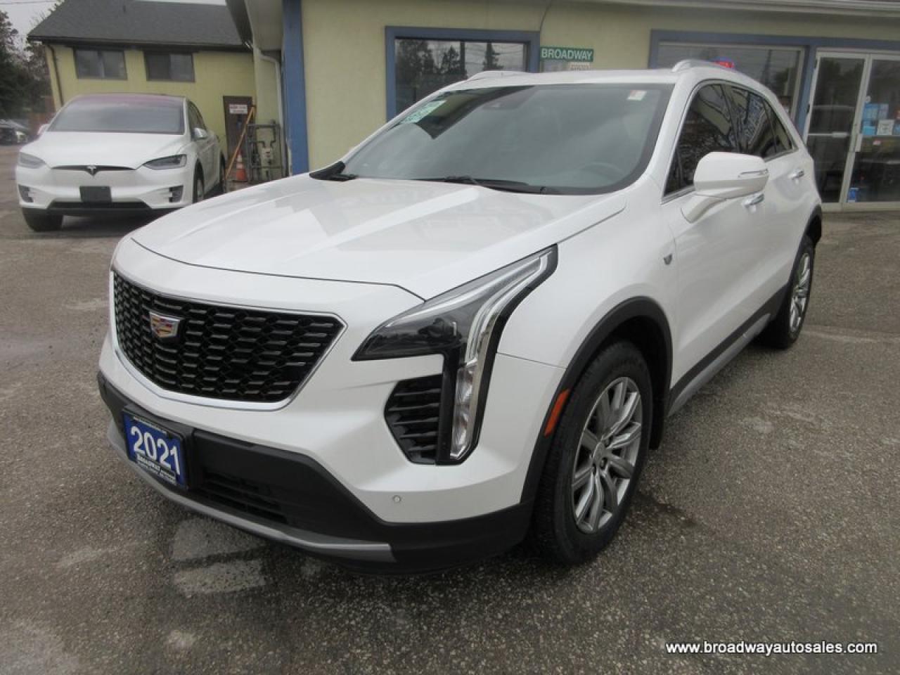 Used 2021 Cadillac XT4 ALL-WHEEL DRIVE PREMIUM-LUXURY-MODEL 5 PASSENGER 2.0L - DOHC.. DRIVE-MODE-SELECT.. NAVIGATION.. PANORAMIC SUNROOF.. LEATHER.. HEATED SEATS & WHEEL.. for sale in Bradford, ON