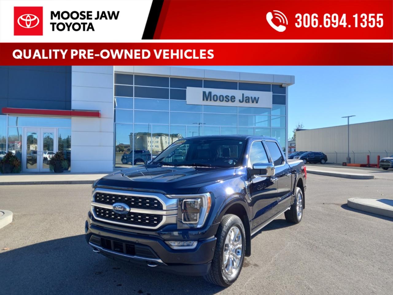 Used 2023 Ford F-150 Luxury meets power. This 2023 F-150 Platinum offers premium comfort, advanced tech, and legendary capability in a refined, full-size truck. for sale in Moose Jaw, SK