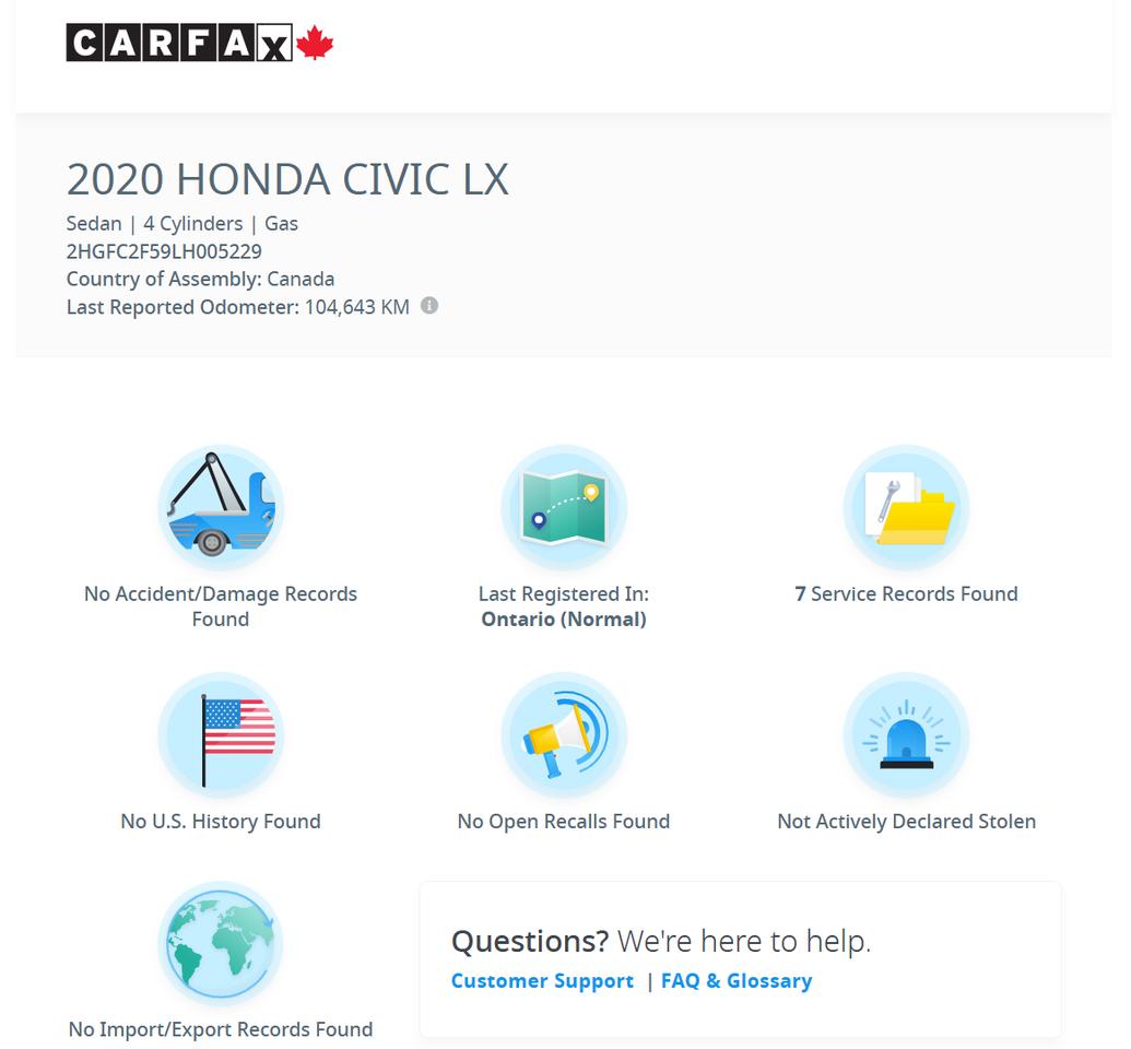 2020 Honda Civic LX+New Tires+Adaptive Cruise+LKA+CLEAN CARFAX Photo