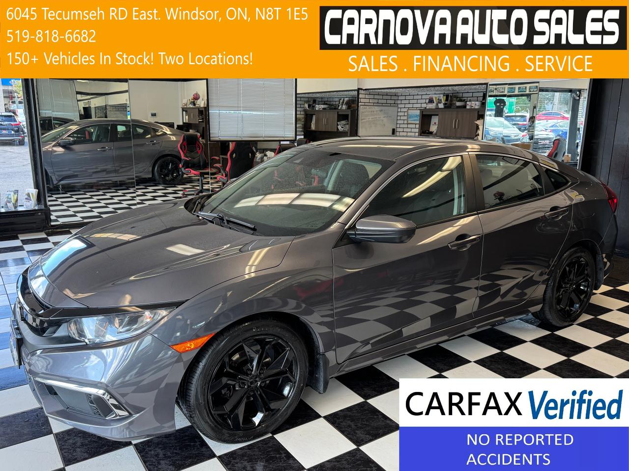 Used 2020 Honda Civic LX+New Tires+Adaptive Cruise+LKA+CLEAN CARFAX for sale in Windsor, ON