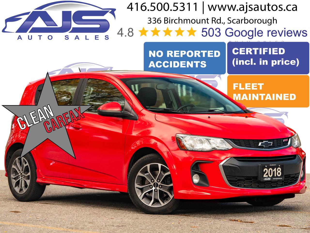 Used 2018 Chevrolet Sonic LT TUBRO for sale in Toronto, ON