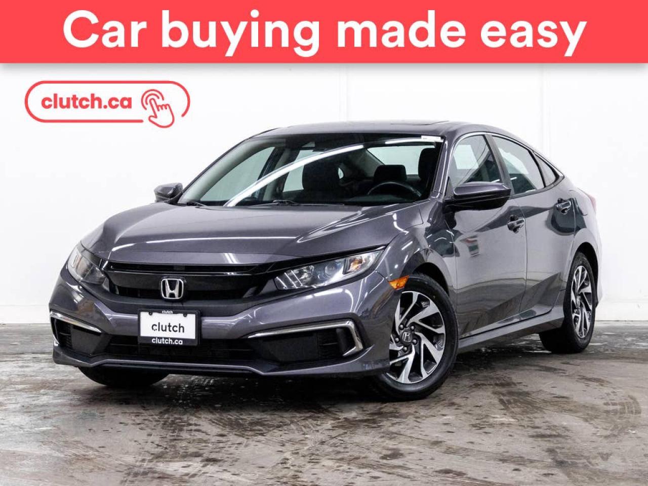 Used 2019 Honda Civic EX w/ Apple CarPlay & Android Auto, Power Moonroof, Rearview Cam for sale in Toronto, ON