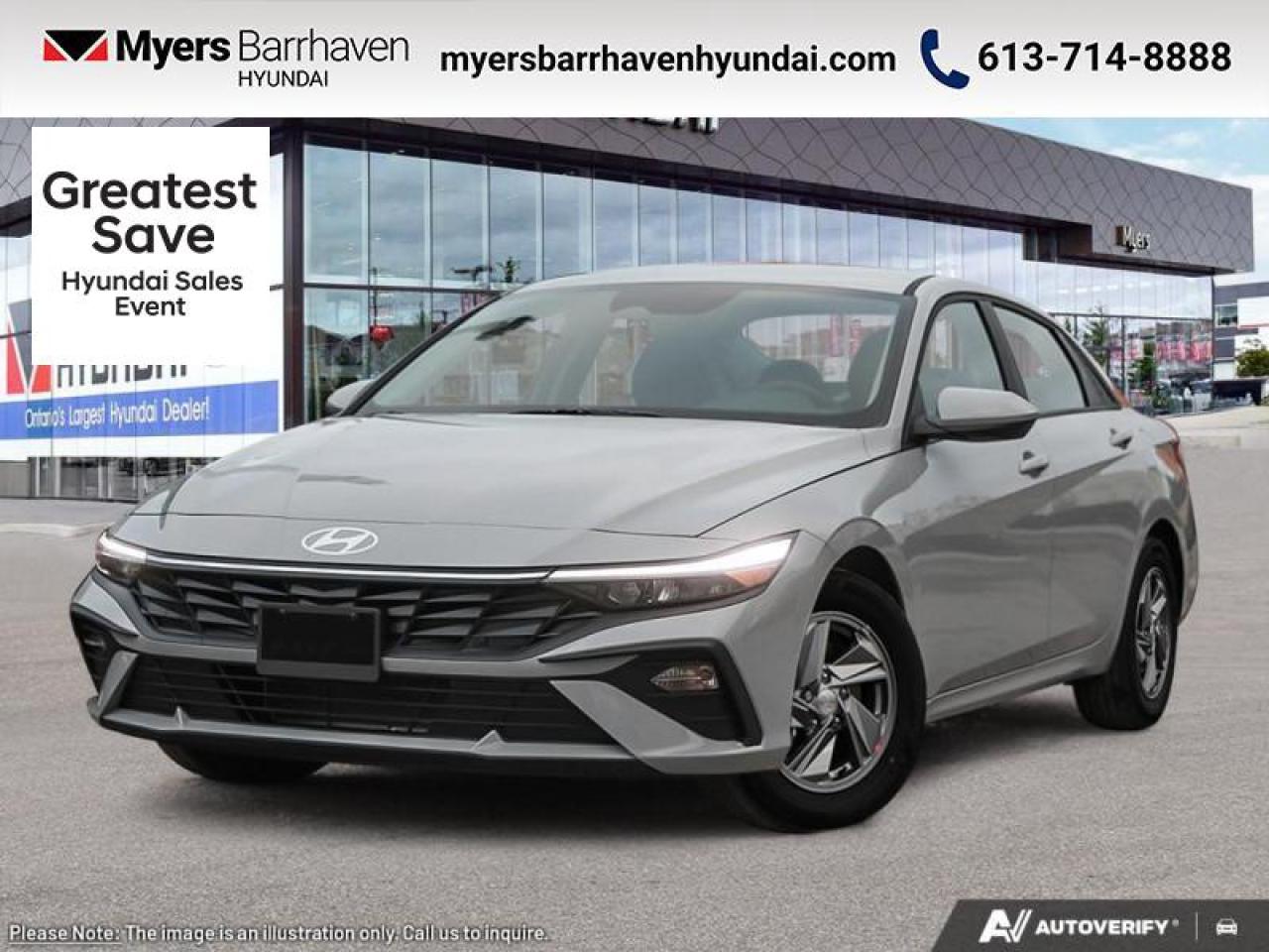 New 2025 Hyundai Elantra Essential   - Heated Seats - $181 B/W for sale in Nepean, ON