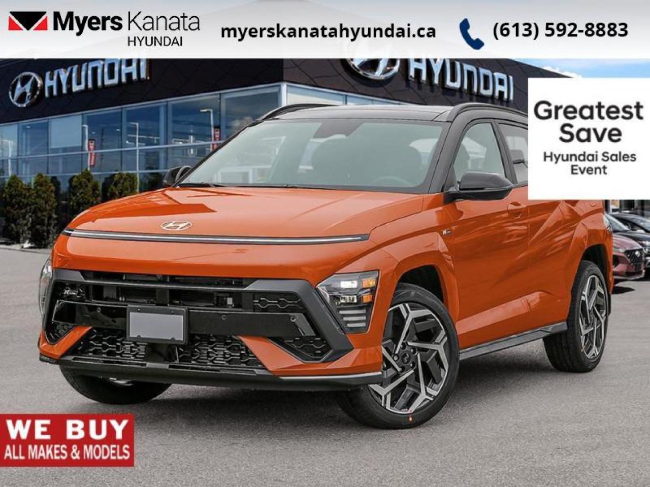 New 2026 Hyundai KONA N Line Ultimate AWD w/Two-Tone Roof  - $146.93 /Wk for sale in Kanata, ON