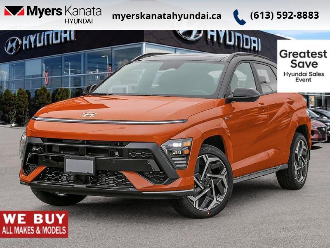 New 2026 Hyundai KONA N Line Ultimate AWD w/Two-Tone Roof  - $146.93 /Wk for sale in Kanata, ON