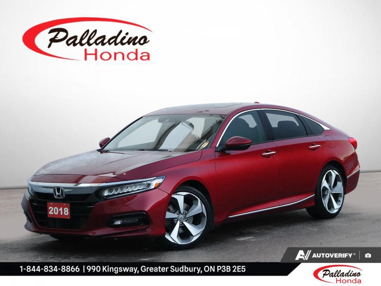 Used 2018 Honda Accord Sedan Touring for sale in Greater Sudbury, ON