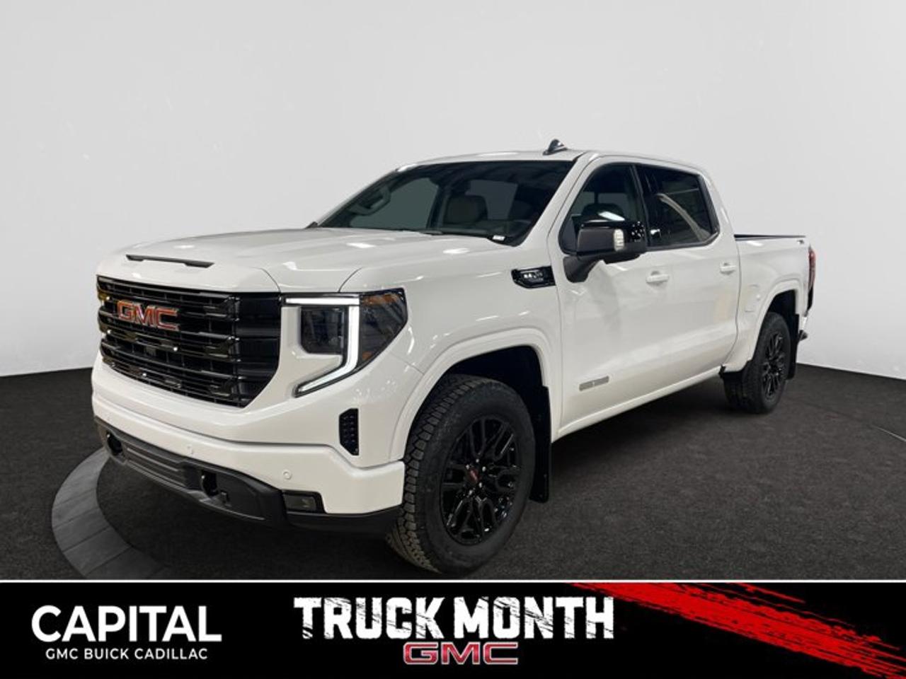 This 2026 GMC Sierra 1500 in Summit White is equipped with 4WD and Gas V8 5.3L/325 engine.The Next Generation Sierra redefines what it means to drive a pickup. The redesigned for 2019 Sierra 1500 boasts all-new proportions with a larger cargo box and cabin. It also shaves weight over the 2018 model through the use of a lighter boxed steel frame and extensive use of aluminum in the hood, tailgate, and doors.To help improve the hitching and towing experience, the available ProGrade Trailering System combines intelligent technologies to offer an in-vehicle Trailering App, a companion to trailering features in the myGMC app and multiple high-definition camera views.GMC has altered the pickup landscape with groundbreaking innovation that includes features such as available Rear Camera Mirror and available Multicolour Heads-Up Display that puts key vehicle information low on the windshield. Innovative safety features such as HD Surround Vision and Lane Change Alert with Side Blind Zone alert will also help you feel confident and in control in the Next Generation Seirra.Key features of the Sierra Elevation include: Monochromatic look with black grille and vertical recovery hooks, 20 gloss black painted-aluminum wheels, Available x31 Off-Road package with integrated dual exhaust and all-terrain tires, Keyless open and start, and LED cargo box lighting.Check out this vehicles pictures, features, options and specs, and let us know if you have any questions. Helping find the perfect vehicle FOR YOU is our only priority.P.S...Sometimes texting is easier. Text (or call) 306-801-9090 for fast answers at your fingertips!Dealer License #914248Disclaimer: All prices are plus taxes & fees. See dealer for Details. Dealer Permit # 914248 See dealer for Details.