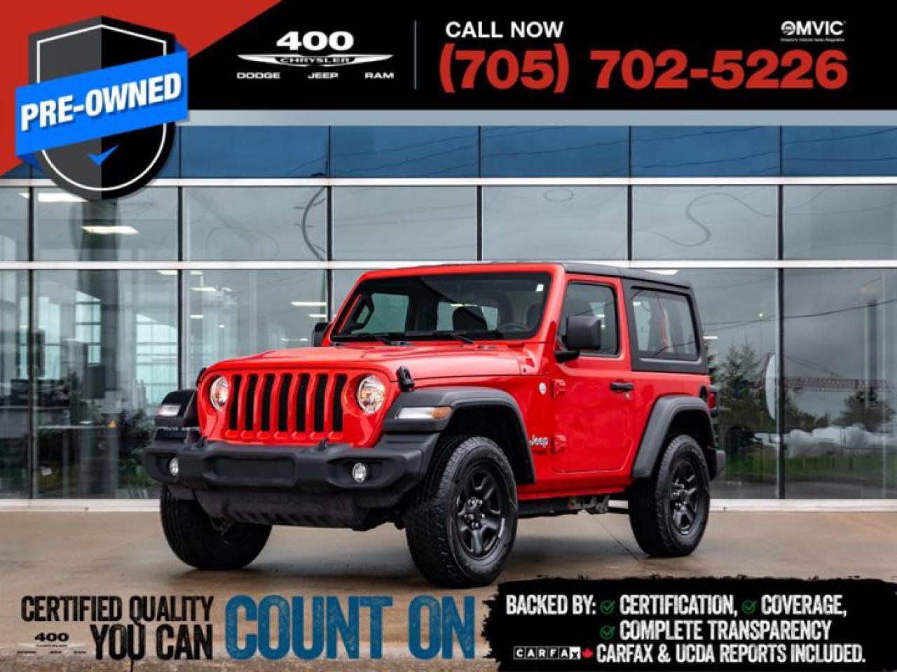 Used 2019 Jeep Wrangler SPORT for sale in Innisfil, ON