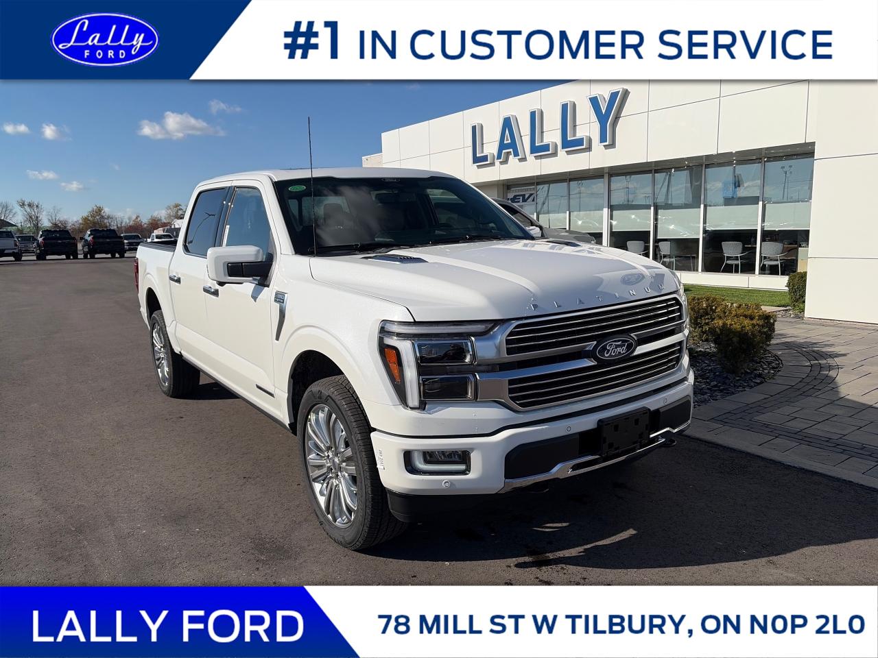 New 2025 Ford F-150 Platinum for sale in Tilbury, ON