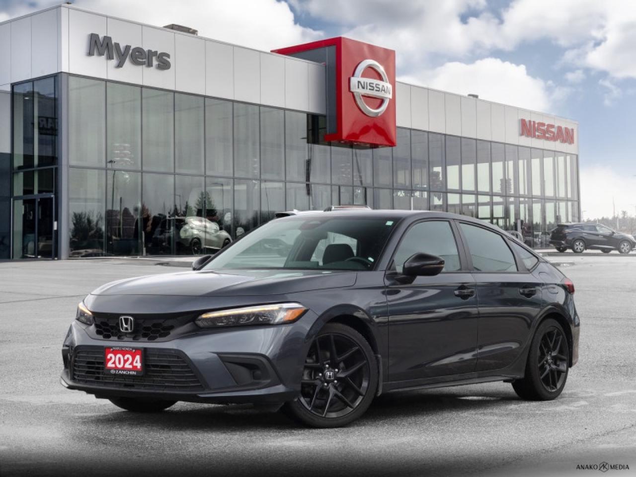 Used 2024 Honda Civic Hatchback Sport  - Sunroof -  Heated Seats for sale in Kanata, ON