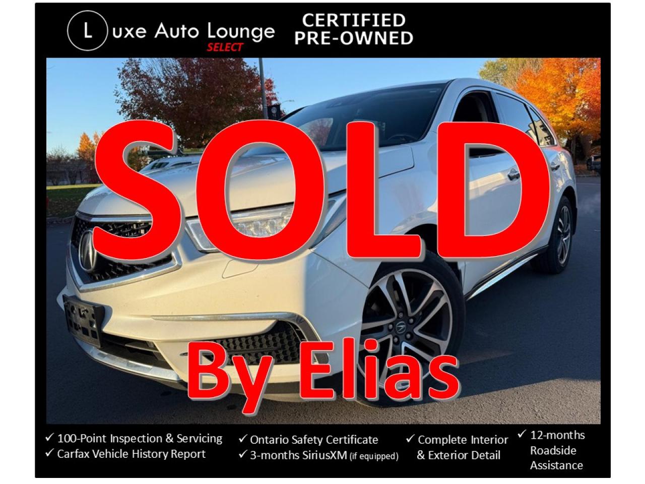 2017 Acura MDX SH-AWD 4dr Nav Pkg | LOADED | LEATHER