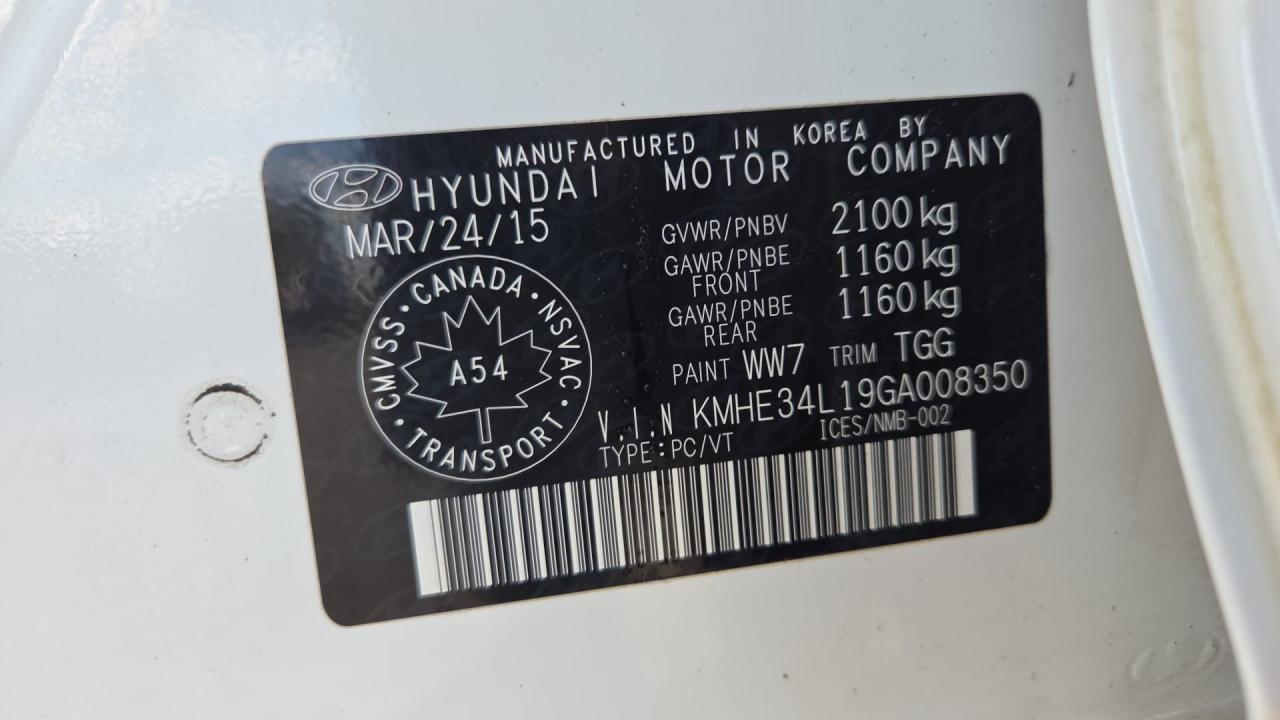 2016 Hyundai Sonata Hybrid Limited, HYBRID, ONLY 75KMS, CERTIFIED - Photo #13