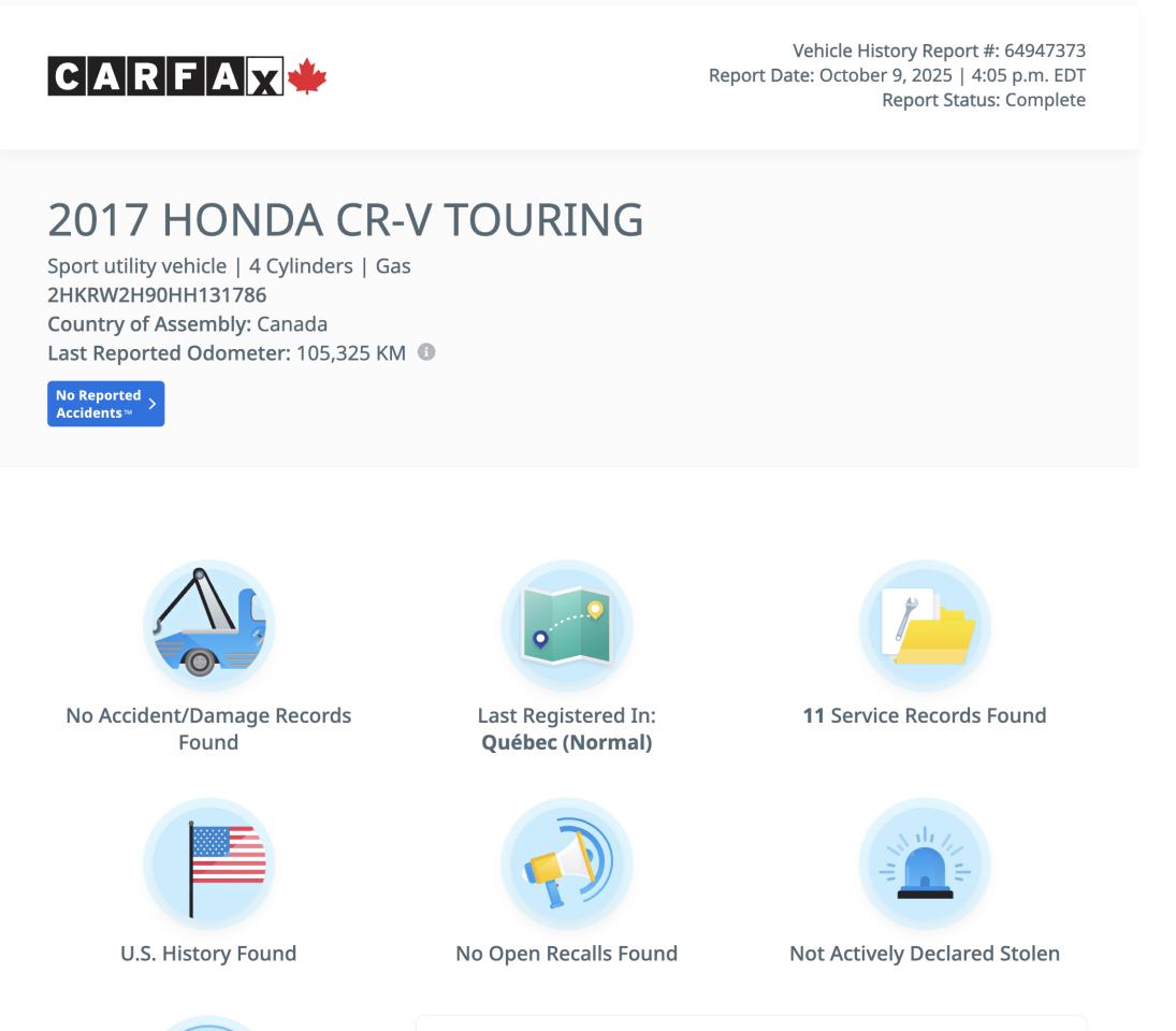 2017 Honda CR-V Touring No Accidents AWD Heated Seats Blindspot - Photo #3