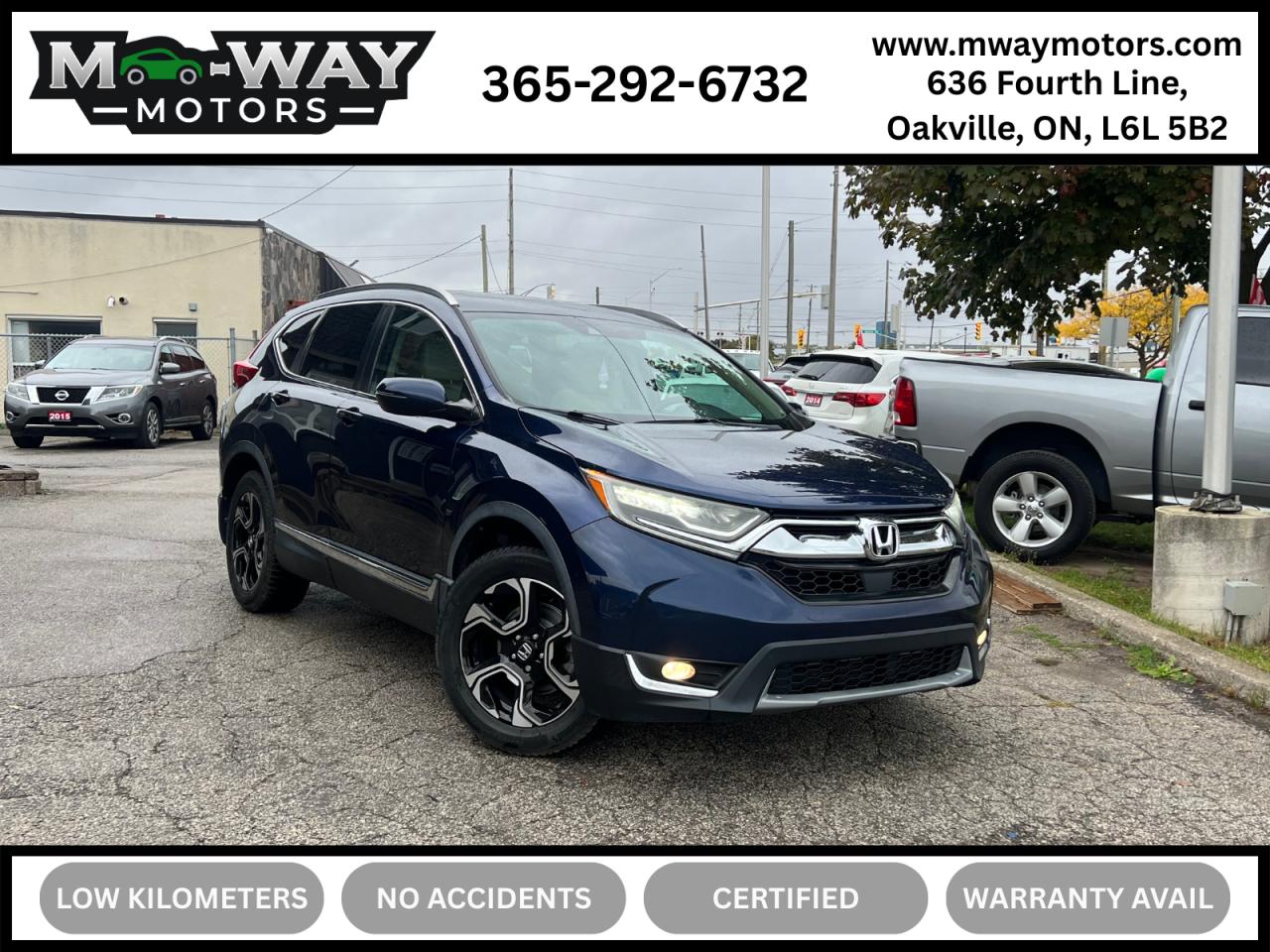 Used 2017 Honda CR-V Touring No Accidents AWD Heated Seats Blindspot for sale in Oakville, ON