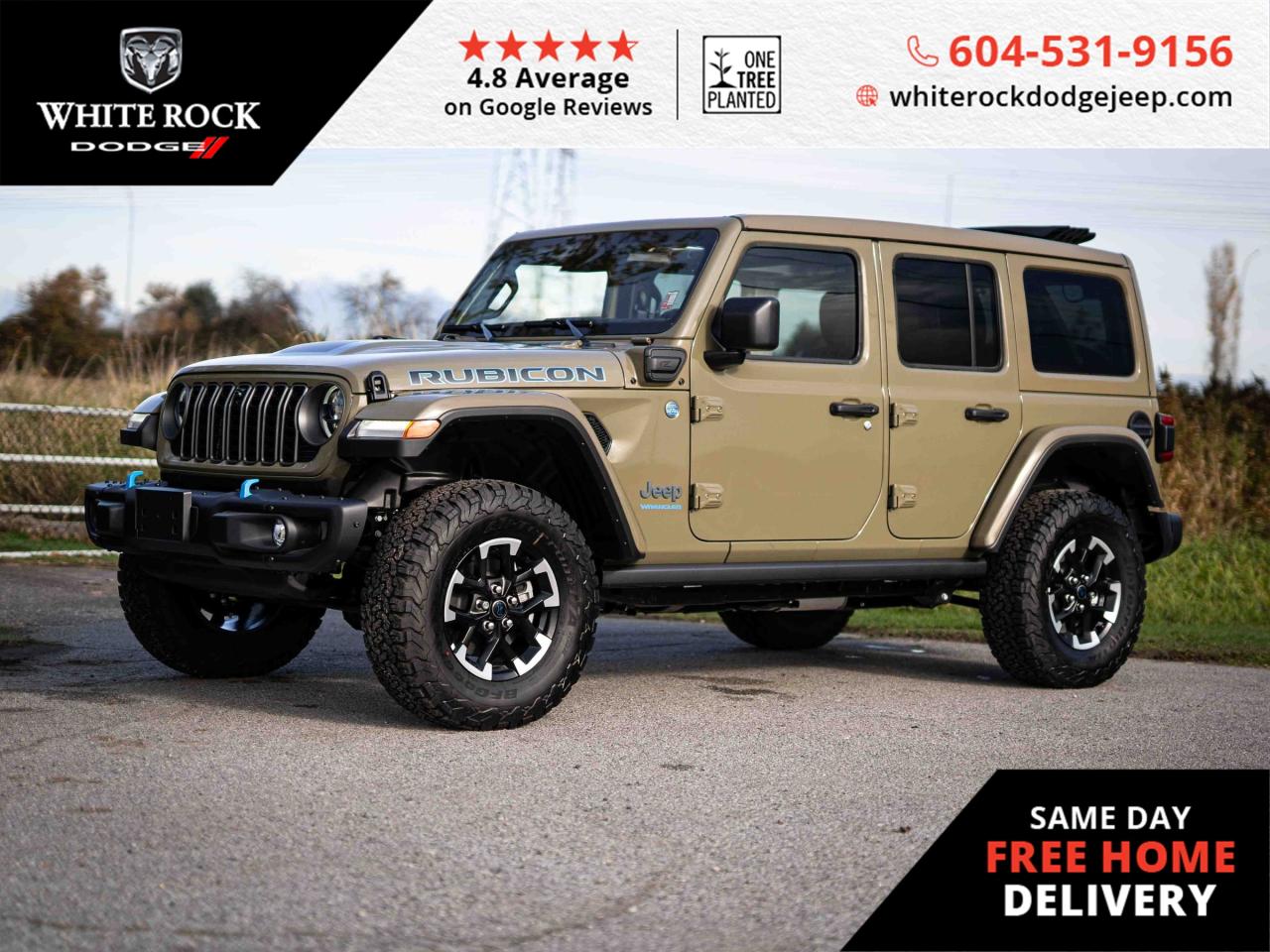 New 2025 Jeep Wrangler 4xe RUBICON for sale in Surrey, BC