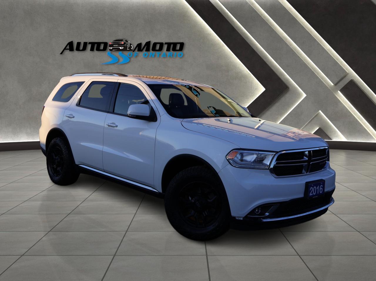Used 2016 Dodge Durango LIMITED AWD CERTIFIED *7 SEATS*35 DODGE SERVICE* CAMERA NAV BLUETOOTH LEATHER HEATED SEATS SUNROOF CRUISE ALLOYS for sale in Burlington, ON