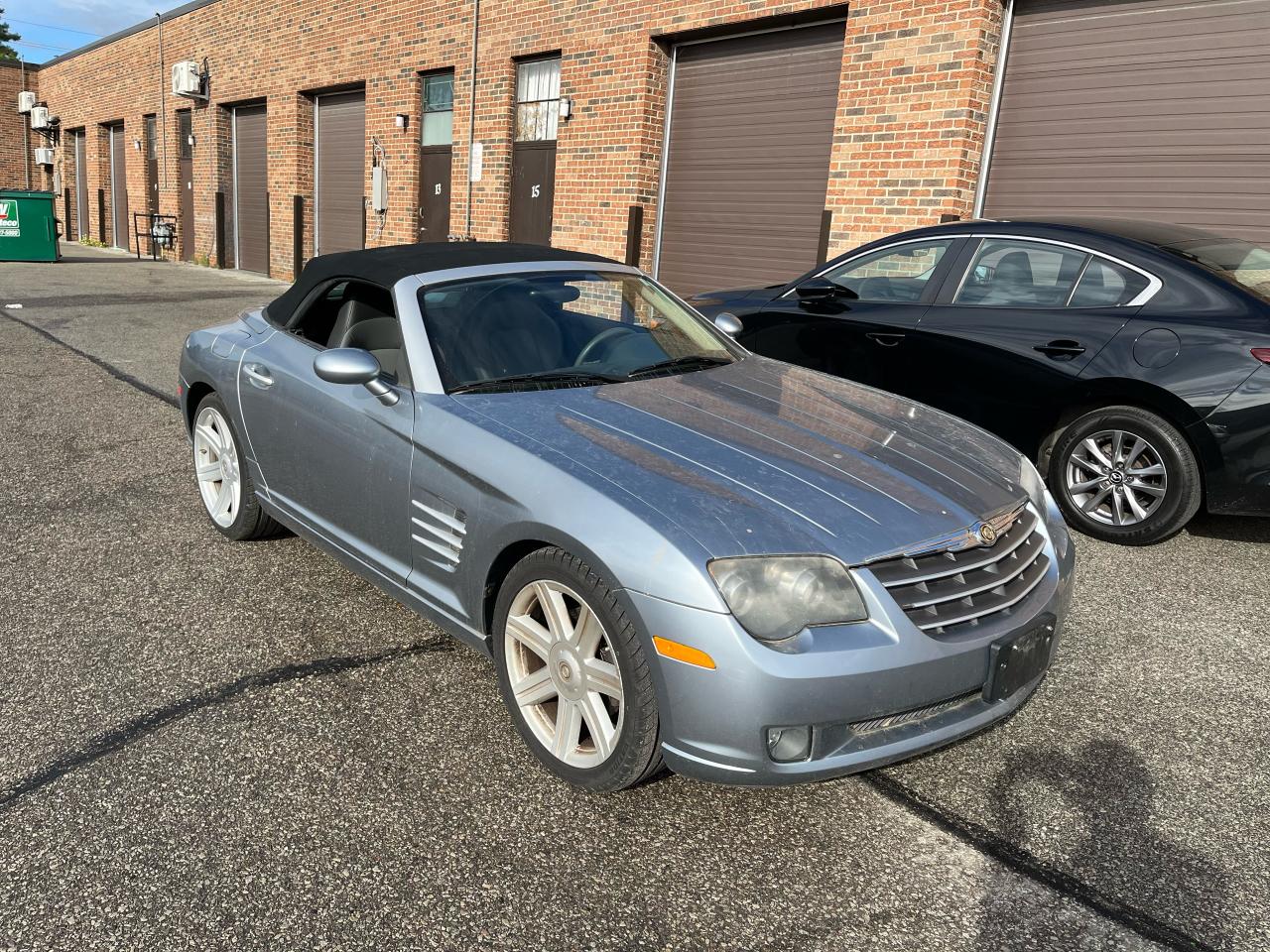 <div>2005 CHRYSLER CROSSFIRE LIMITED CONVERTIBLE/ROADSTER</div><div><br></div><div>YES,.....ONLY 38,745 KMS!!!! NOT A MISPRINT!!!</div><div><br></div><div><br></div><div>2005 CHRYSLER CROSSFIRE LIMITED ROADSTER/CONVERTIBLE<span style=font-size: 1em;>***REAR-WHEEL-DRIVE***! FULLY LOADED!! V6 ENGINE (3.2 LITRE), POWER CONVERTIBLE TOP, LEATHER INTERIOR, POWER AIR CONDITIONING, HEATED SEATS, CRUISE CONTROL, ALLOY WHEELS, FOG LIGHTS, PM, PS, PB, PDL,....AND MUCH MORE!! FULLY LOADED!! </span></div><div><span style=font-size: 1em;><br></span></div><div><span style=font-size: 1em;> HST, LICENCE, AND OMVIC FEE ($22.00) ARE EXTRA </span></div><div><span style=font-size: 1em;><br></span></div><div><span style=font-size: 1em;>TO MUCH TO LIST!! </span></div><div><span style=font-size: 1em;><br></span></div><div><span style=font-size: 1em;> THE FOLLOWING FEATURES LISTED BELOW ARE ALL INCLUDED IN THE SELLING PRICE:
 </span></div><div><span style=font-size: 1em;><br></span></div><div><span style=font-size: 1em;>***CARFAX HISTORY REPORT </span></div><div><span style=font-size: 1em;><br></span></div><div><span style=font-size: 1em;> ***ALL ORIGINAL MANUALS, BOOKS AND KEYS INCLUDED! </span></div><div><span style=font-size: 1em;><br></span></div><div><span style=font-size: 1em;>YOU CERTIFY, AND YOU SAVE $$$ </span></div><div><span style=font-size: 1em;><br></span></div><div><span style=font-size: 1em;>AT THIS PRICE (NOT CERTIFIED), “This vehicle is being sold “as is,” unfit, not e-tested and is not represented as being in road worthy condition, mechanically sound or maintained at any guaranteed level of quality. The vehicle may not be fit for use as a means of transportation and may require substantial repairs at the purchaser’s expense. It may not be possible to register the vehicle to be driven in its current condition.” </span><br></div><div><span style=font-size: 1em;><br></span></div><div><span style=font-size: 1em;> </span><span style=font-size: 1em;>PLEASE FEEL FREE TO BRING ALONG YOUR OWN PERSONAL MECHANIC AND HAVE THEM PERFORM A PRE-PURSCHASE INSPECTION PRIOR TO PURCHASING. </span></div><div><span style=font-size: 1em;><br></span></div><div><span style=font-size: 1em;>HST, MTO LICENCE FEE & OMVIC FEE ($22.00) EXTRA. </span></div><div><span style=font-size: 1em;><br></span></div><div><span style=font-size: 1em;>NO OTHER (HIDDEN) FEES EVER! </span></div><div><span style=font-size: 1em;><br></span></div><div><span style=font-size: 1em;>PLEASE CALL 416-274-AUTO (2886) TO SCHEDULE AN APPOINTMENT, TO ENSURE VEHICLES AVAILABILITY, AND THAT IT IS CURRENTLY ON SITE AS MANY </span><span style=font-size: 1em;>VEHICLES MAY BE STORED OFF-SITE DUE TO SPACE LIMITATIONS.</span></div><div><span style=font-size: 1em;><br></span></div><div><span style=font-size: 1em;>RICHSTONE FINE CARS INC. </span></div><div><span style=font-size: 1em;>855 ALNESS STREET, UNIT 17 </span></div><div><span style=font-size: 1em;>TORONTO, ONTARIO </span></div><div><span style=font-size: 1em;>M3J 2X3 </span></div><div><span style=font-size: 1em;><br></span></div><div><span style=font-size: 1em;>416-274-AUTO (2886) </span></div><div><span style=font-size: 1em;><br></span></div><div><span style=font-size: 1em;>WE ARE AN OMVIC CERTIFIED (REGISTERED) DEALER AND PROUD MEMBER OF THE UCDA.
 </span></div><div><span style=font-size: 1em;><br></span></div><div><span style=font-size: 1em;>SERVING TORONTO, GTA AND CANADA SINCE 2000!! </span></div><div><span style=font-size: 1em;><br></span></div><div><span style=font-size: 1em;>WE CAN ALSO ASSIST IN OUT OF PROVINCE PURCHASES, AS WELL. </span></div><div><span style=font-size: 1em;><br></span></div><div><span style=font-size: 1em;>VEHICLE OPTIONS: </span></div><div><span style=font-size: 1em;><br></span></div><div><span style=font-size: 1em;> 2005 CHRYSLER CROSSFIRE CONVERTIBLE/ROADSTER LIMITED </span></div><div><span style=font-size: 1em;><br></span></div><div><span style=font-size: 1em;>*****REAR-WHEEL-DRIVE</span></div><div><span style=font-size: 1em;>*****</span><span style=font-size: 1em;>FULLY EQUIPPED!! </span></div><div><span style=font-size: 1em;>AUTOMATIC TRANSMISSION </span></div><div><span style=font-size: 1em;> V6  3.2 LITRE ENGINE (MERCEDES) </span></div><div><span style=font-size: 1em;>POWER CONVERTIBLE TOP/ROOF </span></div><div><span style=font-size: 1em;>PREMIUM SOUND SYSTEM WITH CD PLAYER
Power locks </span></div><div><span style=font-size: 1em;>Power steering </span></div><div><span style=font-size: 1em;>Tilt steering wheel </span></div><div><span style=font-size: 1em;> Power windows </span></div><div><span style=font-size: 1em;>Rear window defroster </span></div><div><span style=font-size: 1em;>LEATHER HEATED POWER SEATS </span></div><div><span style=font-size: 1em;>Power mirrors </span></div><div><span style=font-size: 1em;>Airbag: driver, passenger & side </span></div><div><span style=font-size: 1em;>Alarm </span></div><div><span style=font-size: 1em;>Anti-lock brakes </span></div><div><span style=font-size: 1em;>Fog lights
Driver </span></div><div><span style=font-size: 1em;>Air Bag </span></div><div><span style=font-size: 1em;>Passenger Air Bag</span></div><div><span style=font-size: 1em;>Security System
Side Air Bag </span></div><div><span style=font-size: 1em;>Rear Window Defrost </span></div><div><span style=font-size: 1em;>Air Conditioning </span></div><div><span style=font-size: 1em;>Cruise Control </span></div><div><span style=font-size: 1em;>Tire Pressure Monitor </span></div><div><span style=font-size: 1em;>Remote Trunk Release </span></div><div><span style=font-size: 1em;>Bluetooth Connection </span></div><div><span style=font-size: 1em;>Heated Seats (power) </span></div><div><span style=font-size: 1em;>Tinted Glass </span></div><div><span style=font-size: 1em;>Anti-Theft System </span></div>