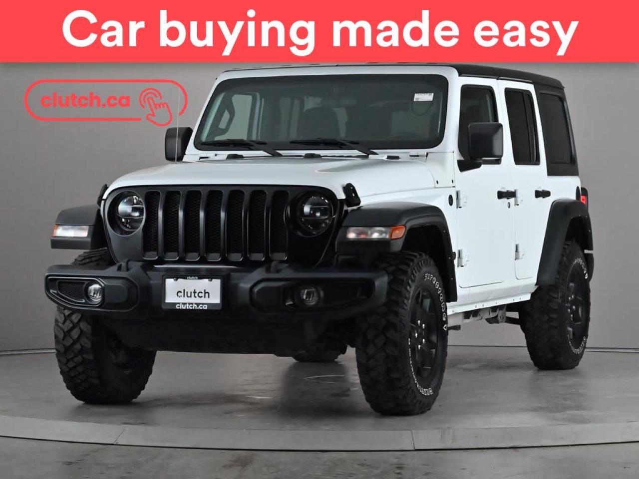 Used 2022 Jeep Wrangler Unlimited Willys 4x4 w/ Apple CarPlay, Heated Front Seats, Rearview Cam for sale in Toronto, ON