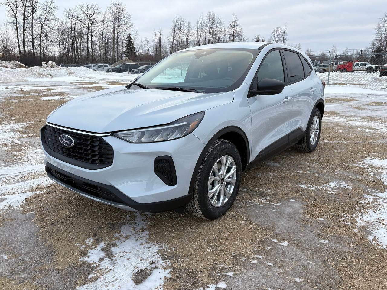 <p data-start=119 data-end=170><strong data-start=119 data-end=170>2026 Ford Escape Active &ndash; Space Silver Metallic</strong></p><p data-start=172 data-end=595>The 2026 Ford Escape Active blends modern style with everyday versatility, finished in refined Space Silver Metallic for a clean, confident look. LED headlamps with auto high beams, LED taillamps, dual exhaust tips, rear privacy glass, and 17 Shadow Silver&ndash;painted aluminum wheels give this Escape a sharp presence, while active grille shutters and Easy Fuel&reg; capless fueling add efficiency and convenience to every drive.</p><p data-start=597 data-end=1116>Inside, comfort comes standard. Heated front seats and a heated steering wheel make cold mornings effortless, while dual-zone electronic climate control keeps everyone comfortable year-round. The thoughtfully designed cabin features unique cloth seating, a 60/40 split rear bench for flexible cargo space, a rotary gear shift dial, tilt and telescoping steering wheel, and Intelligent Access with push-button start. Remote vehicle start, power points, illuminated entry, and a one-touch driver window add everyday ease.</p><p data-start=1118 data-end=1534>Technology and confidence go hand in hand with a rear-view camera, AM/FM audio system, and selectable drive modes that adapt to changing road conditions. Ford Co-Pilot360&trade; safety features include lane-keeping assist, BLIS&reg; with cross-traffic alert, pre-collision assist with automatic emergency braking, post-collision braking, and AdvanceTrac&reg; with roll stability control&mdash;designed to help protect what matters most.</p><p data-start=1536 data-end=1857>Equipped with the Cold Weather Package and backed by Ford&rsquo;s 3-year/60,000 km basic warranty and 5-year/100,000 km powertrain warranty with 24-hour roadside assistance, the 2026 Ford Escape Active is ready for whatever your day brings. Smart, stylish, and confidently capable&mdash;this is the SUV that fits your life perfectly.</p>