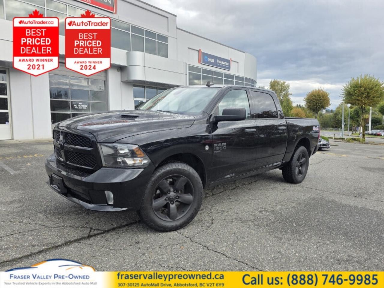 Used 2021 RAM 1500 Classic Express  Night Edition • Sport Hood • CarPlay for sale in Abbotsford, BC
