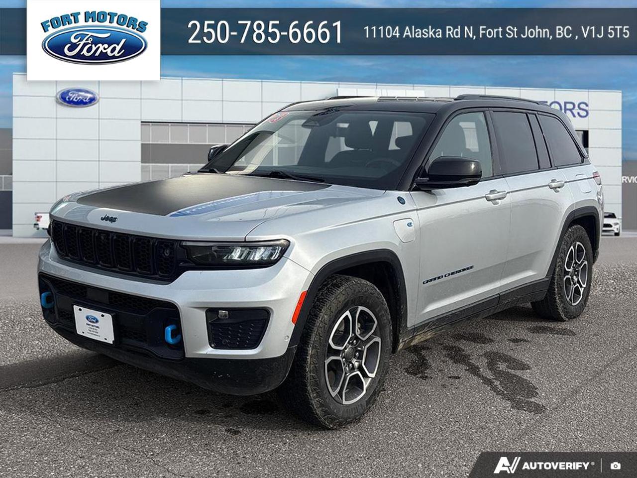 <p>Looking for adventure without sacrificing comfort or efficiency? Feast your eyes on this stunning 2023 Jeep Grand Cherokee 4xe Trailhawk, now available at Fort Motors! This rugged yet refined SUV is ready to conquer both city streets and untamed trails. With only 41,021 KM on the odometer, this hybrid powerhouse is practically brand new and eager to embark on countless journeys with you. The sleek silver exterior and luxurious black leather interior create a striking contrast, while the Trailhawk trim ensures youre equipped for any challenge.</p><p>&nbsp;</p><p>This Grand Cherokee 4xe Trailhawk is packed with features designed to enhance your driving experience. From advanced safety technologies to premium comfort amenities, this SUV has it all. Experience the perfect blend of capability and sophistication, all while enjoying the fuel efficiency of a hybrid engine. Dont miss your chance to own this exceptional vehicle &ndash; visit Fort Motors today and discover the thrill of driving a Jeep Grand Cherokee 4xe Trailhawk!</p><p>&nbsp;</p><p>Here are five standout features that make this Grand Cherokee 4xe Trailhawk truly exceptional:</p><p><br><br></p><ul><li><strong>Go-Anywhere Capability:</strong> With its 4-wheel drive, heavy-duty suspension, and 3 skid plates, this Trailhawk is built to tackle the toughest terrains.</li></ul><p>&nbsp;</p><ul><li><strong>Hybrid Power:</strong> Experience the best of both worlds with the hybrid electric motor, offering impressive fuel efficiency and instant torque.</li></ul><p>&nbsp;</p><ul><li><strong>Luxurious Comfort:</strong> Sink into the heated and ventilated front seats and enjoy the premium feel of the leather-trimmed interior.</li></ul><p>&nbsp;</p><ul><li><strong>Advanced Technology:</strong> Stay connected and informed with the mobile hotspot internet access, adaptive cruise control, and a suite of driver-assistance features.</li></ul><p>&nbsp;</p><ul><li><strong>Towing Ready:</strong> Equipped with Class IV towing equipment, this Grand Cherokee is ready to haul your gear for any adventure.</li></ul><p><br><br></p><p><strong><em>Powered by AutoIntelligence&trade;</em></strong><br>Vehicle information has been generated using artificial intelligence and is provided for informational purposes only. While efforts are made to ensure accuracy, please confirm all details directly with the dealer.</p><p>&nbsp;</p>