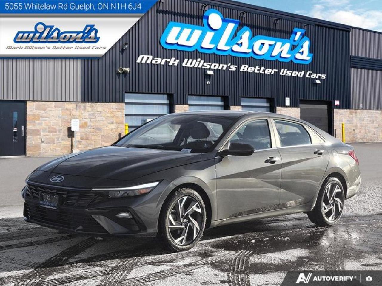 2025 Hyundai Elantra Luxury IVT | Leather | Sunroof | Heated Seats + Steering | Remote Start | Adaptive Cruise and More ! Photo0