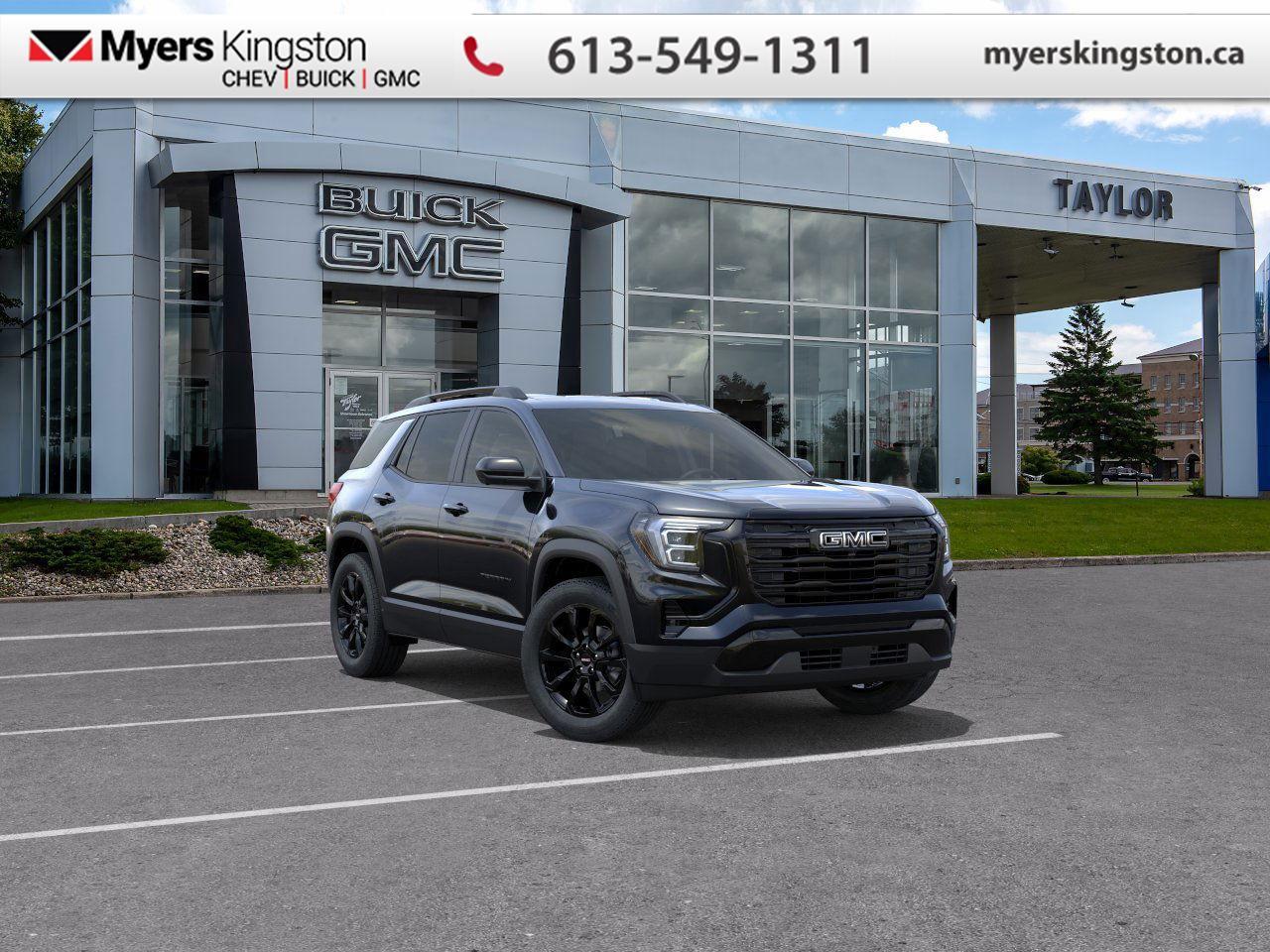 Heated Seats,  Heated Steering Wheel,  Remote Start,  Adaptive Cruise Control,  Lane Keep Assist!  With a distinct design and effortless capability, this 2026 GMC Terrain epitomizes genuine everyday usability.  From endless details that drastically improve this SUVs usability, to striking style and amazing capability, this 2026 Terrain is exactly what you expect from a GMC SUV. The interior has a clean design, with upscale materials like soft-touch surfaces and premium trim. You cant go wrong with this SUV for all your family hauling needs. This Ebony Twilight Metallic SUV has an Automatic transmission and is powered by a 175HP 1.5L 4 Cylinder Engine.   Our Terrains trim level is Elevation AWD. This trim blends comfort, advanced technology, and comprehensive safety features. The Driver Convenience Package adds remote start, heated front seats, a heated steering wheel, illuminated vanity mirrors, and express-up/down driver windows, while a 15 Premium Infotainment System with Google Built-In, wireless Apple CarPlay/Android Auto, 5G connectivity, SiriusXM with 360L, and a Wi-Fi hotspot keep passengers connected and entertained. Premium cloth bucket seats, adaptive cruise control, multiple USB ports, keyless start, rear air vents, active noise cancellation, Enhanced Automatic Emergency Braking, Blind Zone Steering Assist, Lane Keep Assist, Rear Cross Traffic Braking, Teen Driver mode, HD Rear Vision Camera, and OnStar services provide a secure and convenient driving experience. This vehicle has been upgraded with the following features: Heated Seats, Heated Steering Wheel, Remote Start, Adaptive Cruise Control, Lane Keep Assist, Park Assist. To apply right now for financing use this link: https://www.taylorautomall.com/finance/apply-for-financing/  See dealer for details.  HST, licensing, and Federal luxury tax (if applicable) are extra.  Come by and check out our fleet of 40+ used cars and trucks and 180+ new cars and trucks for sale in Kingston.  o~o