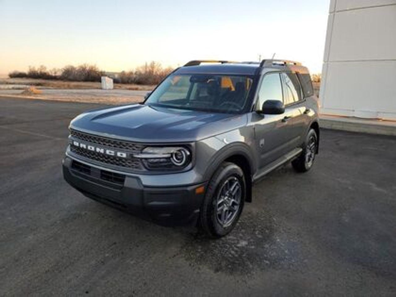 This rugged and refined 2025 Ford Bronco Sport Big Bend 200A stands out in Carbonized Grey. Built to tackle adventure and city streets alike, this 5-passenger SUV is powered by a 1.5L EcoBoost® engine, delivering 181 horsepower and 190 lb-ft of torque. Coupled with an 8-speed automatic transmission, the Bronco Sport offers impressive fuel efficiency and performance to match your lifestyle.

Key Features Include:
Heated Front Seats
8-Way Power Drivers Seat
SYNC® 4 with a 13.2 Color Touchscreen
Ford Co-Pilot360 Assist+ featuring Adaptive Cruise Control with Stop & Go
Terrain Management System with 5 G.O.A.T. Modes
LED Headlamps, Fog Lamps, and Signature Lighting
17 Carbonized Grey-Painted High Gloss Aluminum Wheels
Wireless Apple CarPlay® and Android Auto Compatibility
Rain-Sensing Windshield Wipers and Privacy Glass
Intelligent Access with Push-Button Start

Moose Jaw Ford, conveniently located at 1010 North Service Road in Moose Jaw, is your trusted destination for all your automotive needs. With an impressive 4.8-star Google rating from nearly 1,500 reviews, we are proud to deliver an exceptional vehicle-buying experience tailored just for you. Our Moose Jaw Motives set us apart, offering unbeatable value like half-priced oil changes for life on pre-owned vehicles, one year of key and remote protection, and one year of tire and rim protection. Enjoy peace of mind with every purchase. At Moose Jaw Ford, were committed to driving positive change in our community by combining exceptional service, high-quality vehicles, and a guest-first approach. Visit us today!