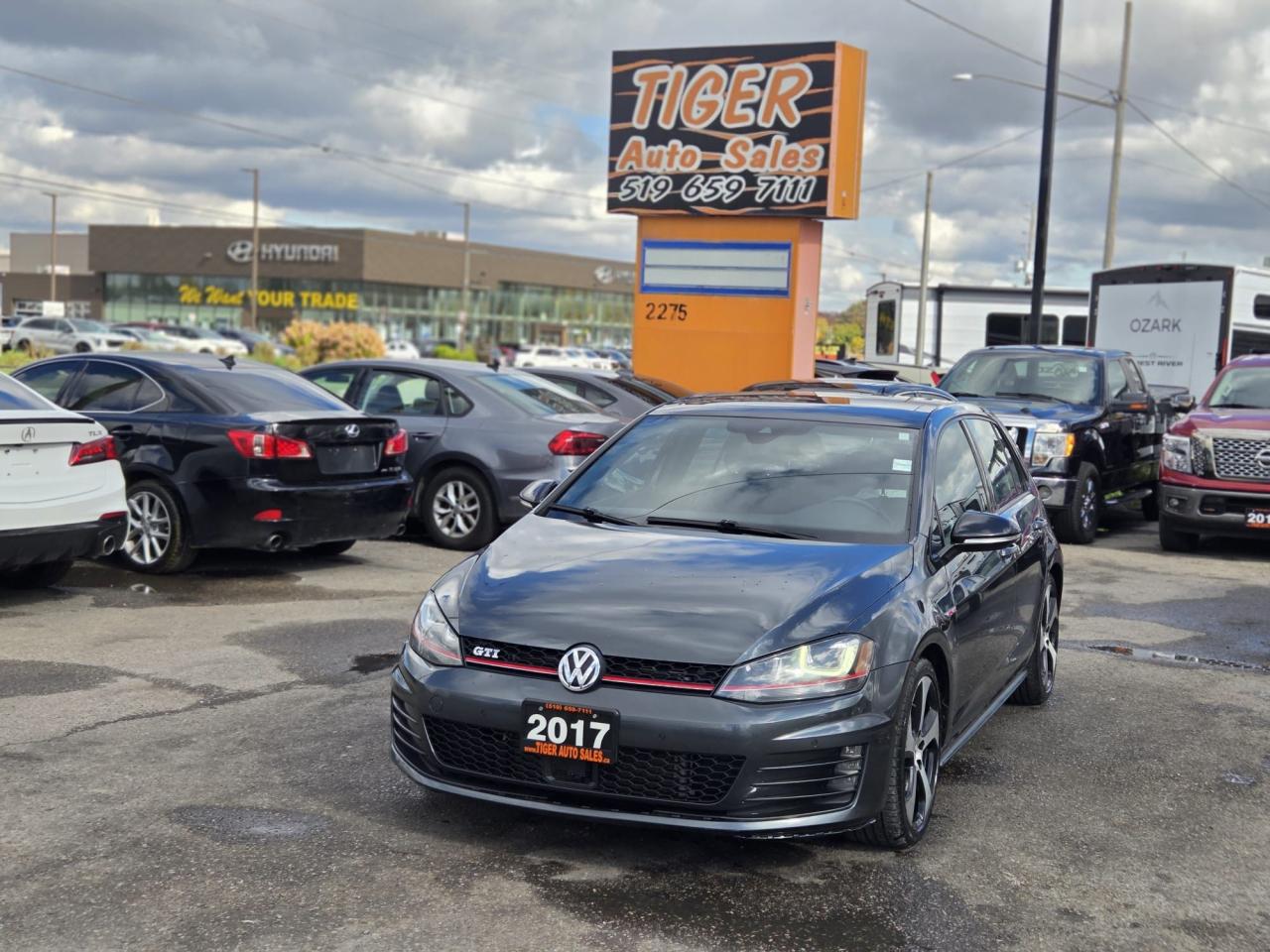 Used 2017 Volkswagen GTI AUTOBAHN, LEATHER, AUTO, LOADED, AS IS SPECIAL for sale in London, ON