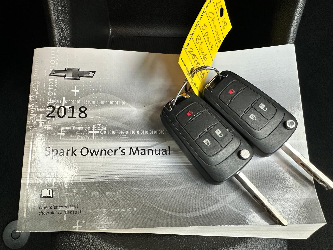 2018 Chevrolet Spark LT Cloth FM/XM A/C Bluetooth Backup Cam CarPlay Photo