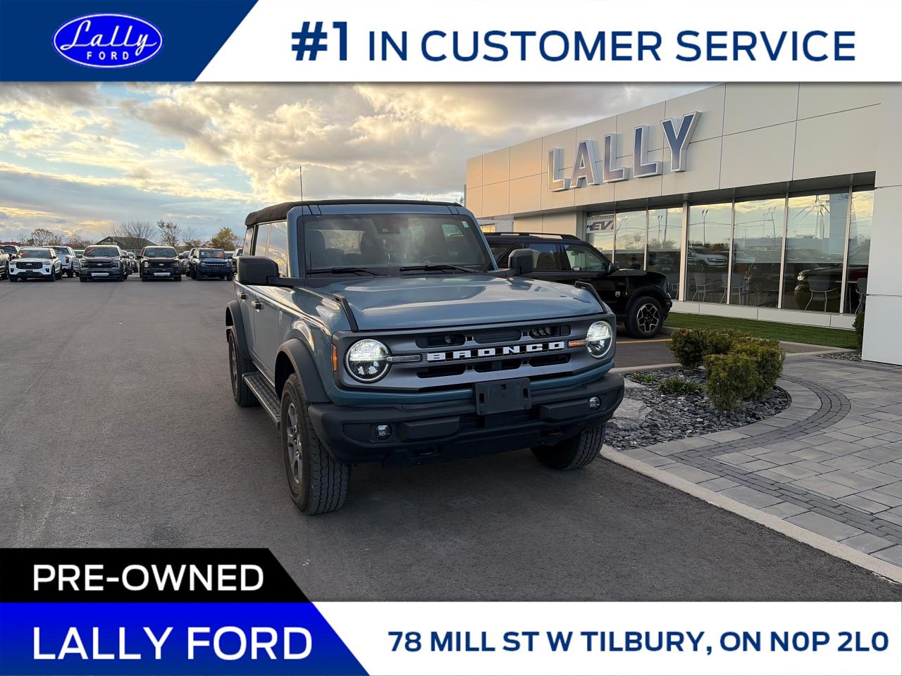 Used 2023 Ford Bronco Big Bend Soft Roof, One Owner, Nav! for sale in Tilbury, ON