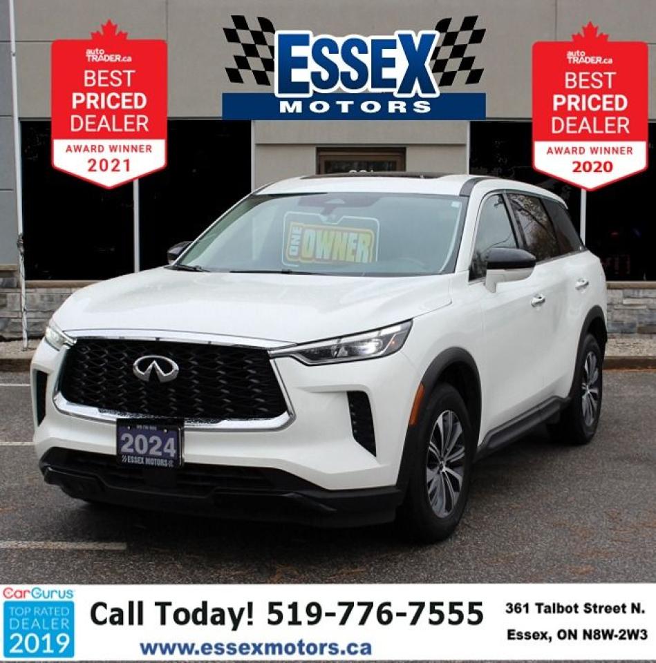 Used 2024 Infiniti QX60 PURE*AWD*Heated Leather*Moon Roof*CarPlay*Rear Cam for sale in Essex, ON