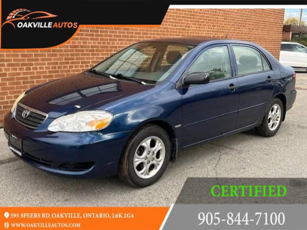 Used 2008 Toyota Corolla 4dr Sdn Auto SE for sale in Oakville, ON