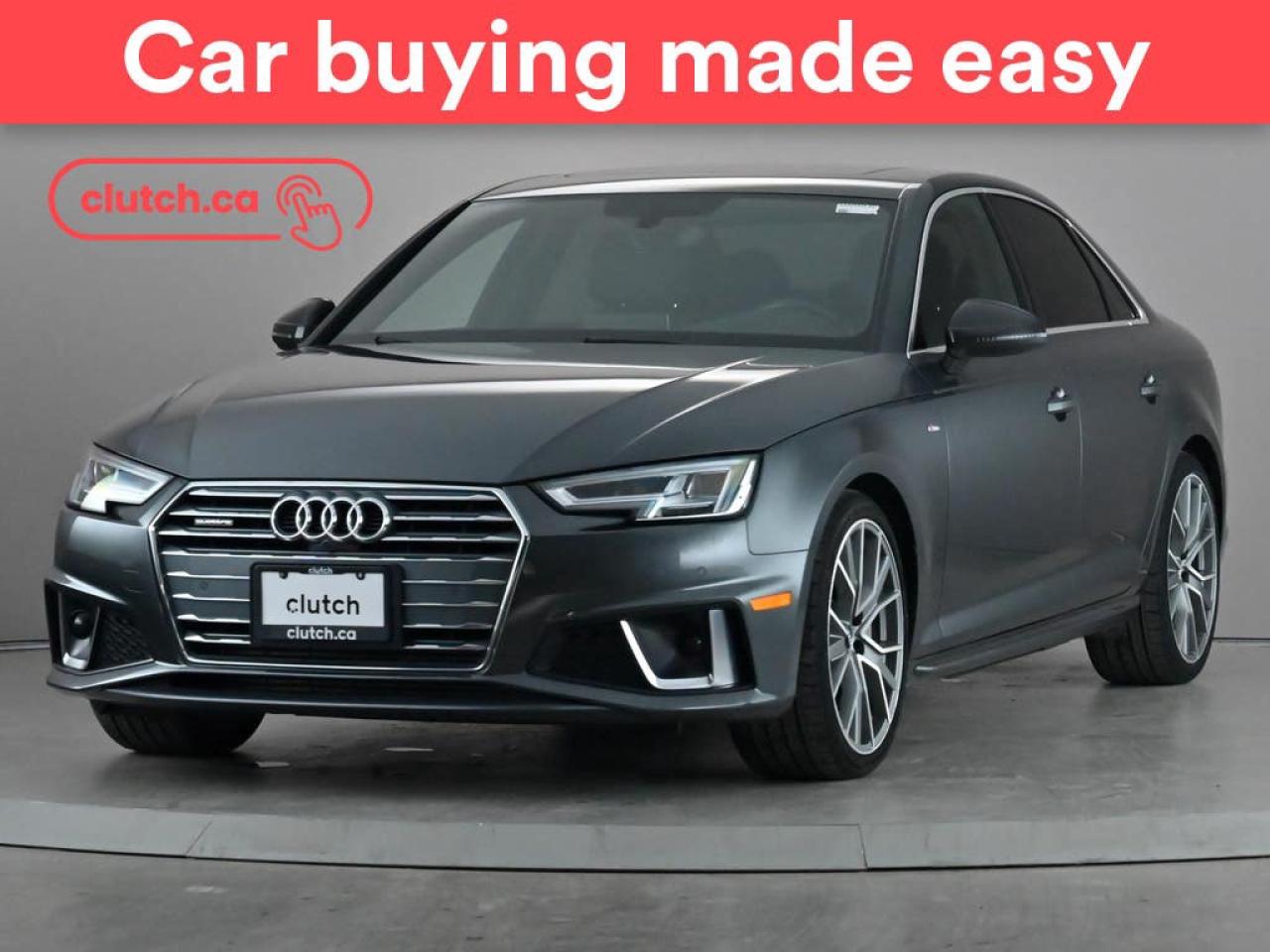 Used 2019 Audi A4 Progressiv AWD w/ Apple CarPlay, Heated Front Seats, Rearview Cam for sale in Toronto, ON